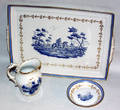 030532 GINORI PORCELAIN TRAY 13 L  CREAMER AND DISH