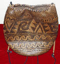 030529 INDONESIAN HAND WOVEN BAG H 14 DIA 10