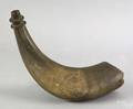 Engraved powder horn