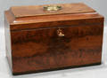 081022 ENGLISH MAHOGANY TEA CADDY