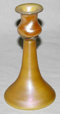 080051 DURAND IRIDESCENT GOLD CANDLESTICK