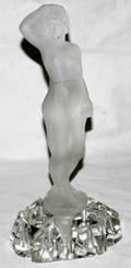 080049 FRENCH GLASS SCULPTURE NUDE FEMALE