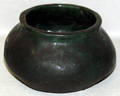 080045 GREEN MATTE GLAZE POTTERY BOWL