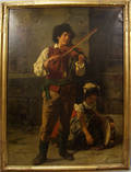 062020 CARL BECKER OIL ON CANVAS THE MUSICIANS