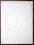 062015 LUCIO FONTANA PUNCTURED EMBOSSING BIANCO