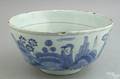 Early English blue and white delft bowl 17th c