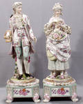 062045 DRESDEN STYLE PORCELAIN COUPLE