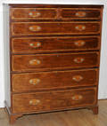 061013 ENGLISH MAHOGANY SATINWOODBANDED CHEST