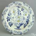 English delft charger 18th c