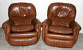060029 HANCOCK  MOORE LEATHER RECLINING CHAIRS
