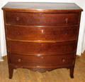 041014 AMERICAN INLAID MAHOGANY BOWFRONT CHEST