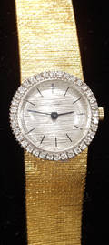 041002 GENEVE SWISS 18KT GOLD LADIES WATCH DIAMOND