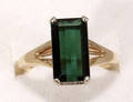 040030 RING 14 KT GOLD 3 CT TOURMALINE C1975