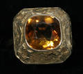 032055 14KT YELLOW GOLD AND CITRINE RING
