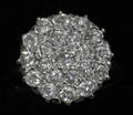 032053 DIAMOND CLUSTER RING APPROX 80 CT TW 14KT GOLD