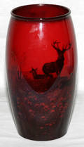 031053 ROYAL DOULTON FLAMBE WOODCUT VASE