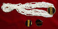 030077 PEARL AND TIGEREYE NECKLACE AND EARRINGS
