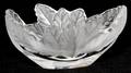 LALIQUE CHENE CLEAR  FROSTED GLASS BOWL
