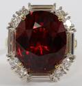 NATURAL SPESSARTITE  250CT DIAMONDS RING