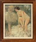 LOUIS ICART OIL ON CANVAS