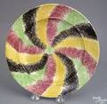 Rare rainbow spatter plate