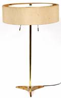 GERALD THURSTON FOR STIFFEL BRASS LAMP MID 20TH C