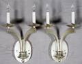 TWOLIGHT SILVER PLATE SCONCES FOUR