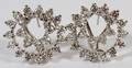 14KT WHITE GOLD  395CT DIAMOND SPIRAL EARRINGS