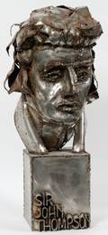 TIN SCULPTURE SIR JOHN THOMPSON CIRCA 1960