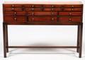 SHERATON MAHOGANY  INLAYS MEDALS CHEST C 1810