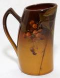 ROOKWOOD POTTERY HORN PITCHER BY FRED ROTHENBUSCH