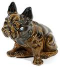 FULPER POTTERY FRENCH BULLDOG BUM DOORSTOP