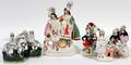 ENGLISH STAFFORDSHIRE FIGURE GROUPS MID 19TH C