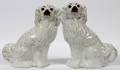 ENGLISH STAFFORDSHIRE KING CHARLES SPANIELS C 1850