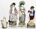 ENGLISH STAFFORDSHIRE POTTERY FIGURES C 18001830