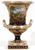 DERBY ENGLISH PORCELAIN SCENIC URN C 1800