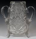 AMERICAN BRILLIANT CUT GLASS URN C 1900