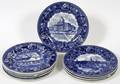 WEDGWOOD HISTORICAL BLUE TRANSFER PLATES C 1900