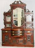 VICTORIAN MAHOGANY BOWFRONT SIDEBOARD