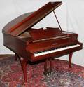 CHICKERING  SONS MAHOGANY BABY GRAND PIANO