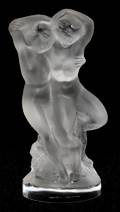 LALIQUE FAUNE FROSTED GLASS STATUE