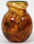CHARLES LOTTON MULTI FLORA GLASS VASE 1979