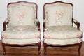 PEARSON FRENCH STYLE ARMCHAIRS MID 20TH C PAIR