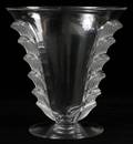 LALIQUE CLEAR  FROSTED GLASS VASE