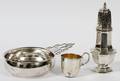 SILVER PORRINGER SUGAR CASTER  BABYS CUP