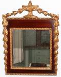 GILT  MAHOGANY MIRROR C 1900