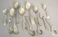 Twelve coin silver spoons