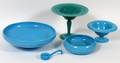 CAMBRIDGE AZURITE  JADE GLASS TABLEWARE