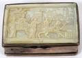 DUTCH CARVED MOTHEROFPEARL  SILVER BOX 19TH C