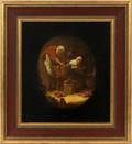 IN THE MANNER OF BENJAMIN CUYP OIL ON WOOD PANEL